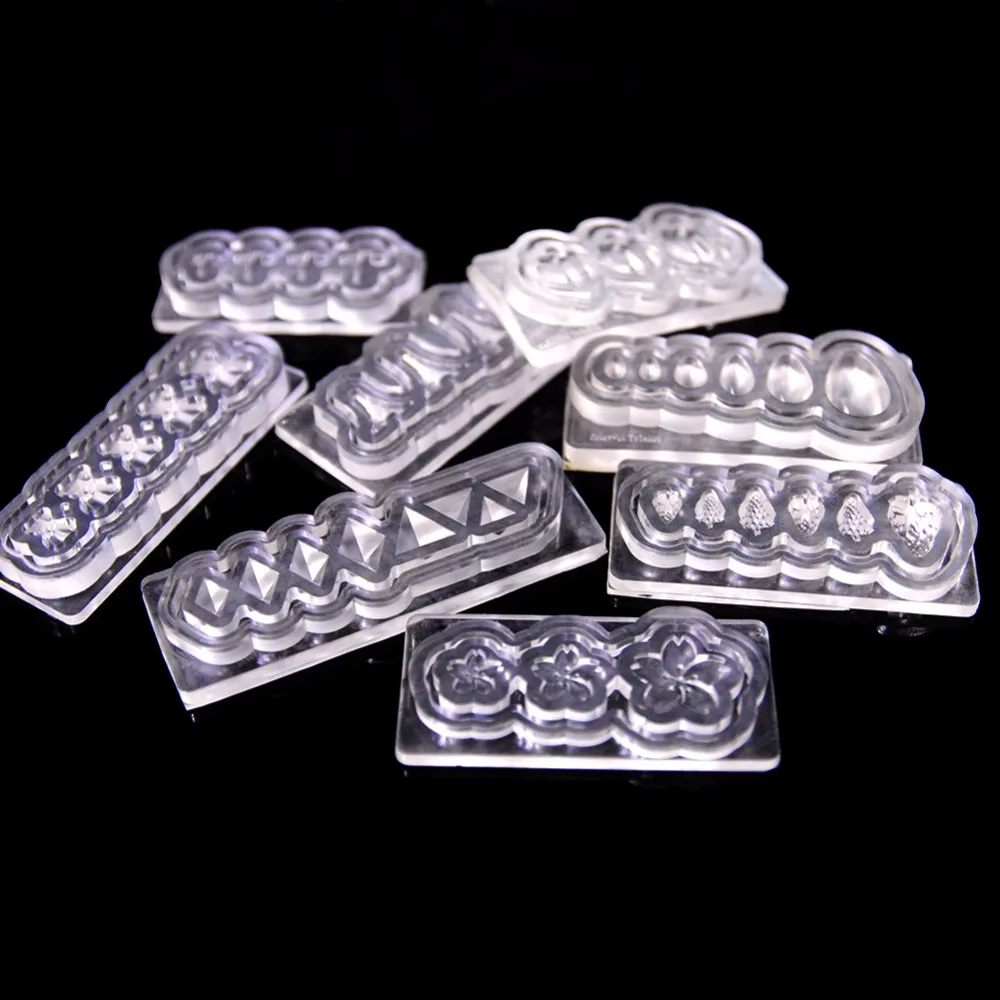 Mini Silicone Mold 3D Rubber Stamp For Nail And Clay Nail Stamping