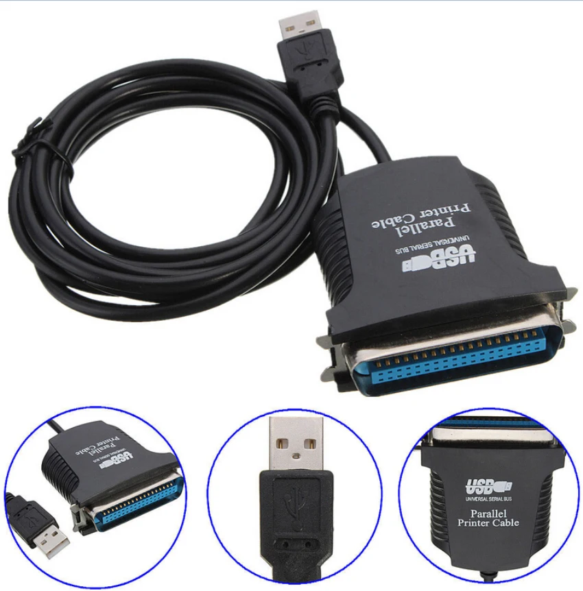 2019 USB к параллельному порту LPT1 36 контактов IEEE 1284 Принтер Сканер кабель адаптер