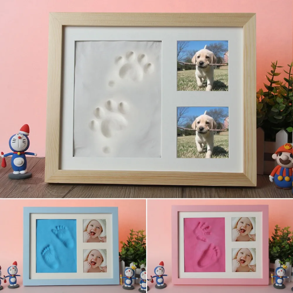 Non Toxic Baby Care Baby Handprint Footprint Dog Paw Print Imprint Kit