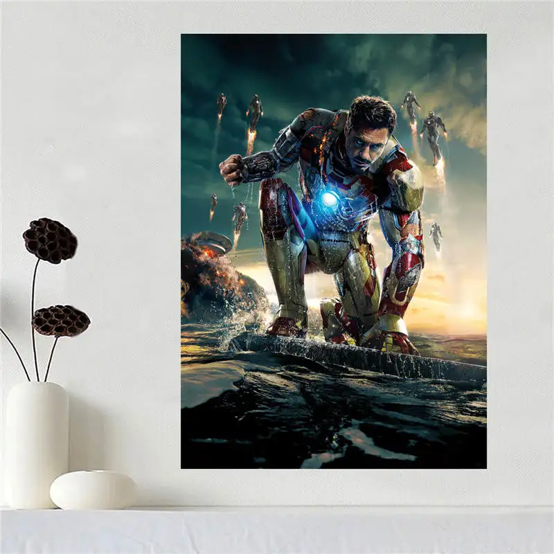 Custom canvas poster Art Marvel Heroes poster cloth fabric wall poster