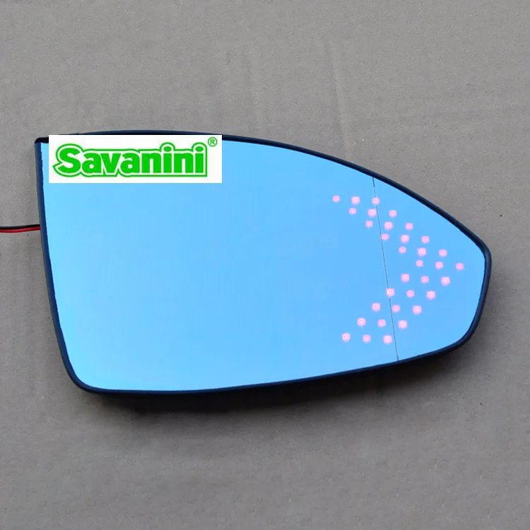  Ipoboo 2pcs New Power Heated w/Turn Signal Side View Mirror Blue Glasses For Skoda Yeti - 32808461864