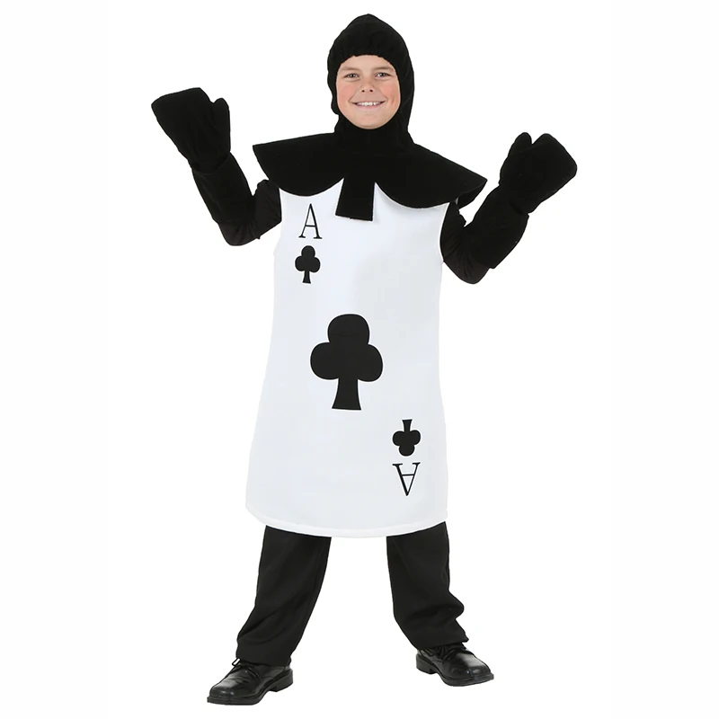Kids Ace Of Clubs Costume Halloween Costume For Kids Boys Girls