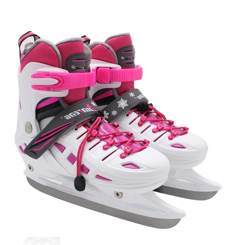 Новая зимняя 1 пара для взрослых детей, гоночная скорость, ледяные лезвия, обувь для скейтборда, регулируемые термальные регулируемые фигурные ролики