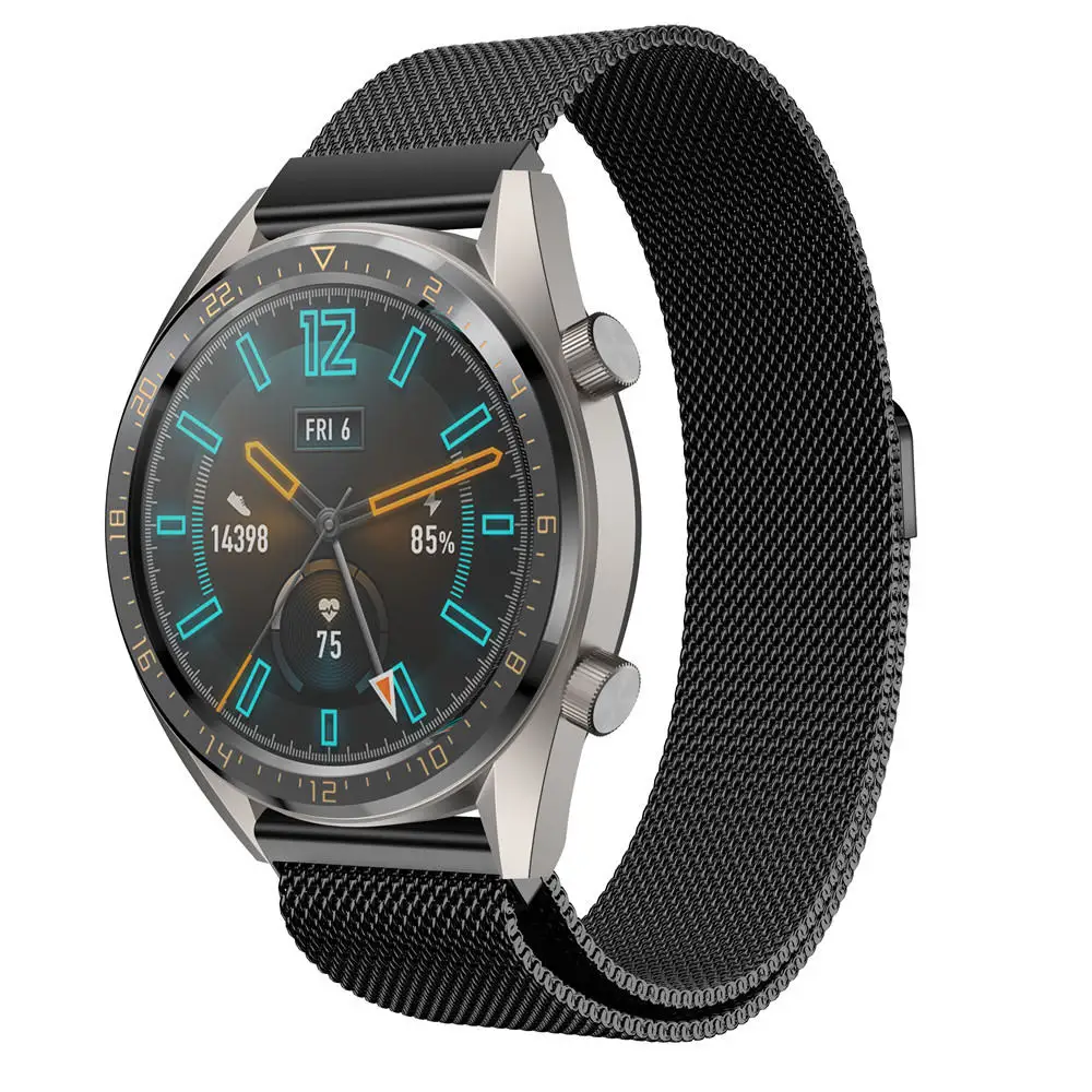 Milanese Magetic металлический ремешок для Huawei Watch GT GT2 из нержавеющей стали умный часов