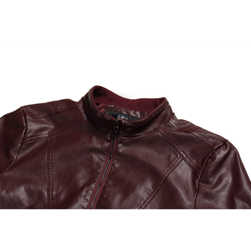 Мужская мотоциклетная куртка Enjeolon черная большого размера 3XL P202|male leather jacket|brand
