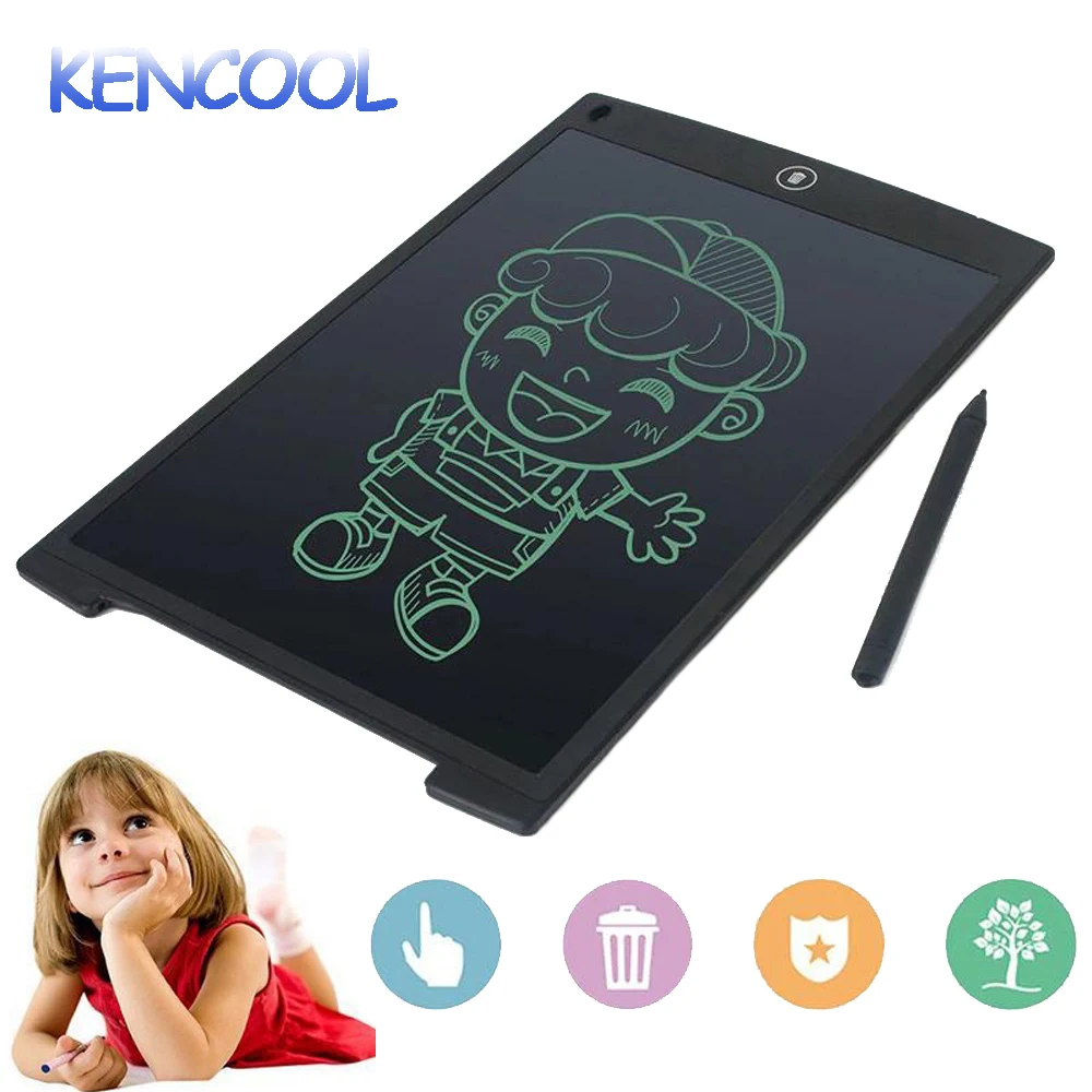 

LCD Writing Tablet, KENCOOL Electronic Writing Drawing Board Doodle Board Handwriting Paper Drawing Tablet Gift for Kids Adults