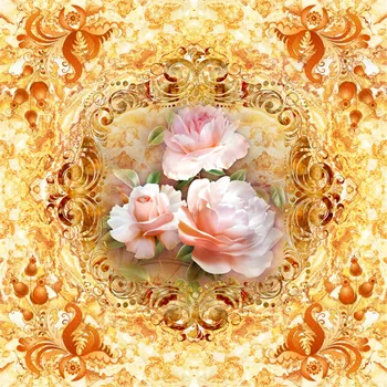

Fashion Customized 3D Curtain Blackout Curtain Fabric Home Bedroom Decoration Pink Peony Flower Pattern Curtains For Bedroom