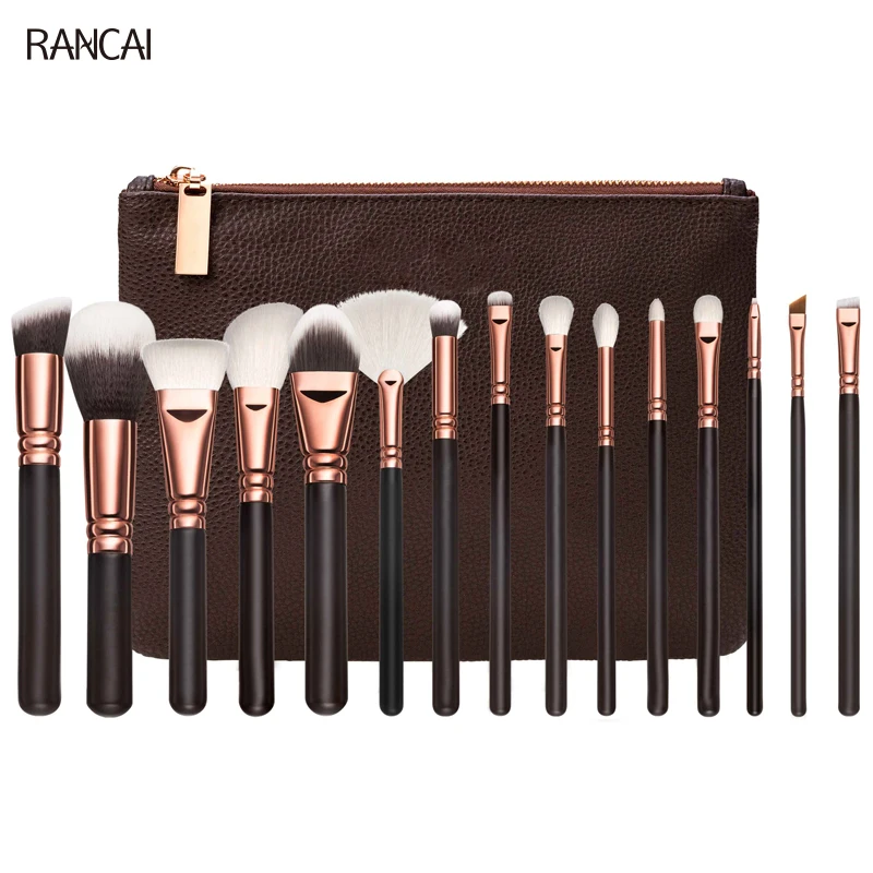 maquiagem  makeup brush 15PCS Brown eye shadow (1)
