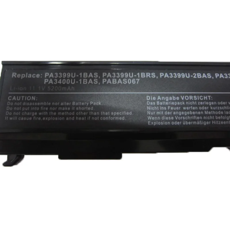 5200mAh Battery For Toshiba Equium Satellite A100 M50 PA3399U PA3399U-2BRS PA3399U-1BAS PA3399U-1BRS PA3399U-2BAS bateria akku