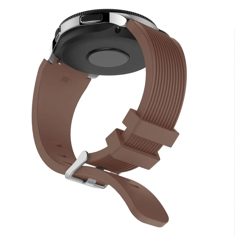 Ремешок силиконовый для Samsung Galaxy Watch 46 мм мягкий сменный резиновый браслет