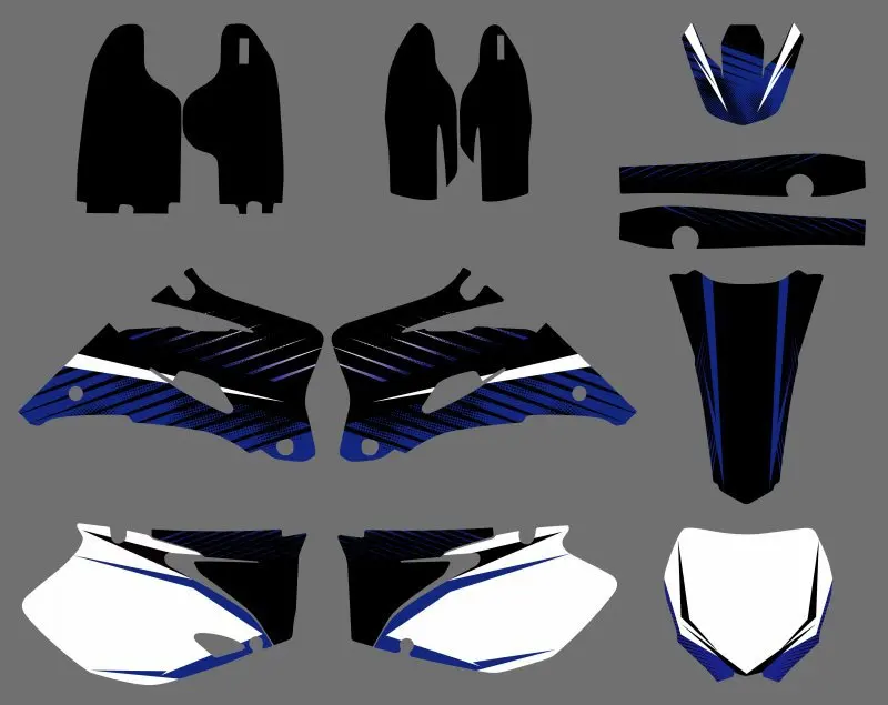 

New Style TEAM GRAPHICS & BACKGROUNDS DECALS STICKERS Kits For Yamaha YZ250F YZ450F 2006 2007 2008 2009 YZ 250F 450F