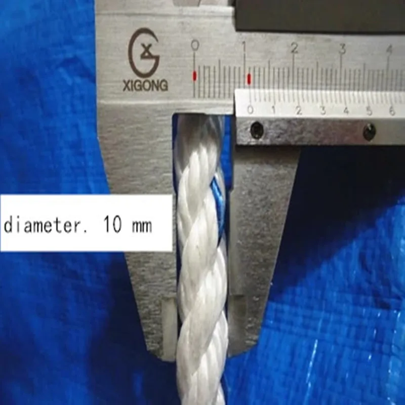 Диаметр 10 мм высокопрочный нейлоновый Канат льняной веревки, привязанная веревка, защищающая от солнца Водонепроницаемая полиэтиленовая плетеная веревка