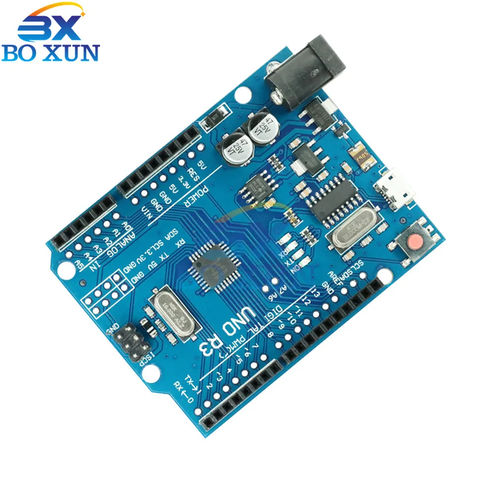 

1PCS UNO R3 ATMEGA328P-AU Compatible CH340G FOR ARDUINO WITH MICRO USB DIY KIT