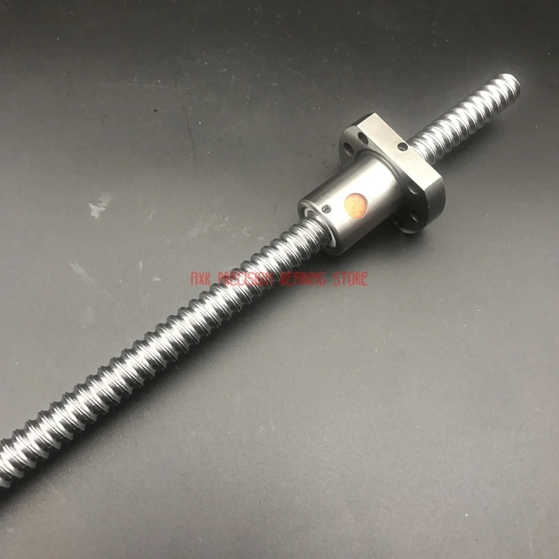 Шаровой винт AXK линейный рельс 12 мм 1204 шаровой C7 Sfu1204 400 с одной фланцевой гайкой