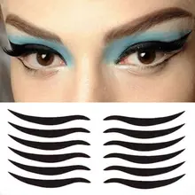 80 пар/компл. черный Сексуальная Кошка Стиль наклейка для глаз приспособления для век Лента для подводки Красота наклейка для подводки глаз ленты Макияж инструмент прочный
