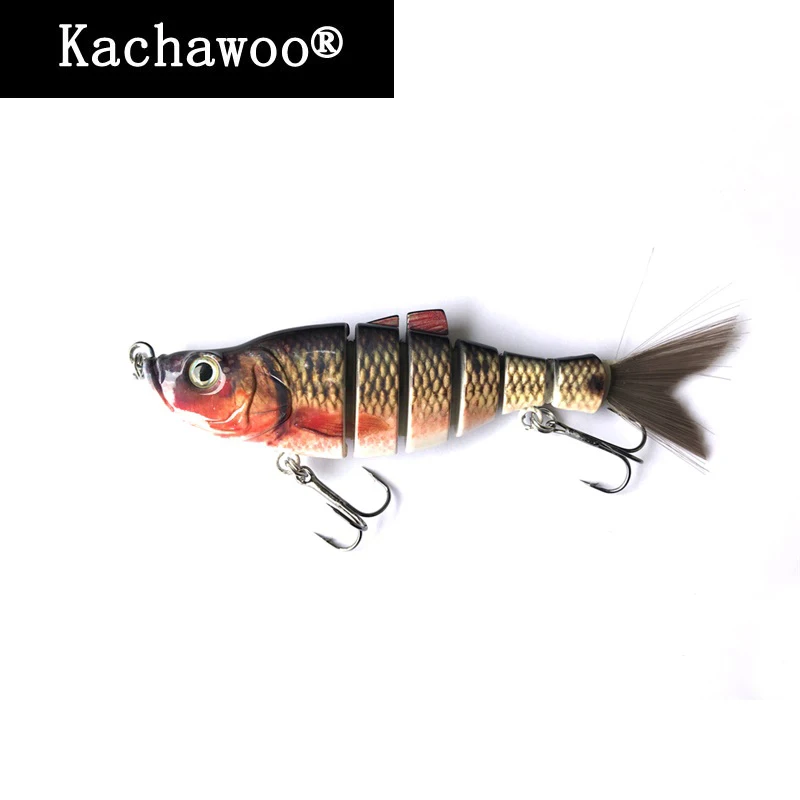 Hard Lure Jointed 6 Inch 40g Silicone Bait Fishing Lures Soft Hair Tail
