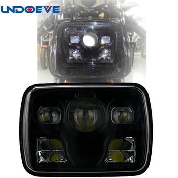 

Undoeve For Truck Jeep Offroad Car Motorcycle 1pcs 5"x7" Square LED Headlights Projector with High/Low Beam DRL Driving Lamp