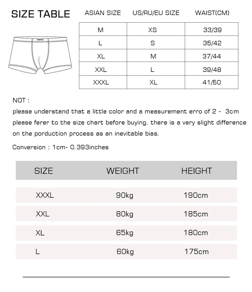 Hot BSHETR Brand Men's Boxer Shorts Cotton Men Underwear Sexy Men boxers Popular Male Panties 5 Colors Underpants Pouch Pants