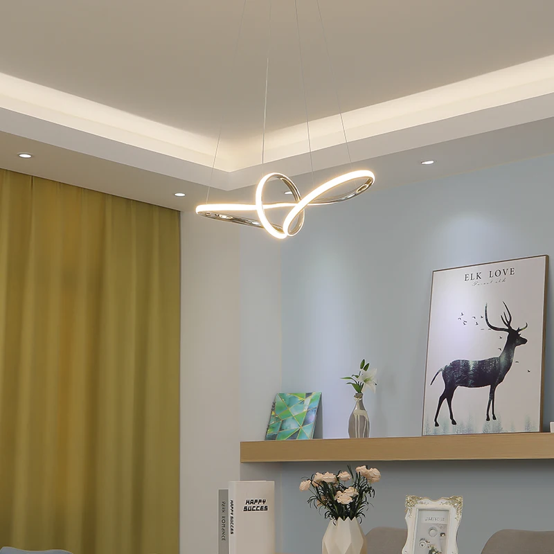  NEO Gleam Chrome Gold Plated Hanging Pendant Lights For Dining Room Kitchen Room Home Deco Pendant  - 33016843323