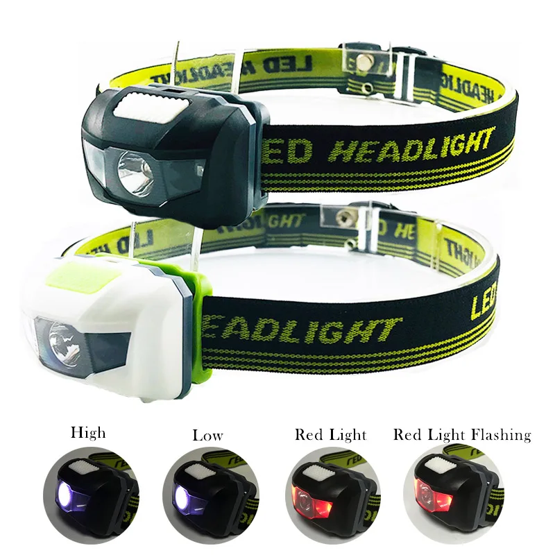 4 Modes Mini Headlamp Bright Head Light Frontal Lamps Waterproof Torch