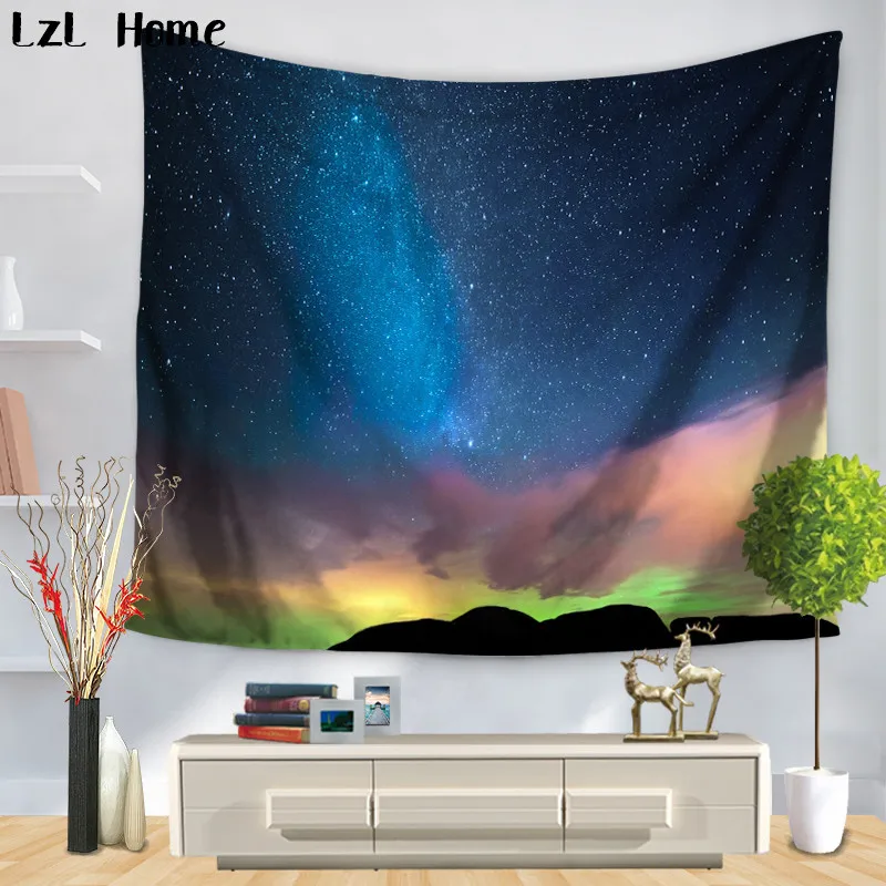

LzL Home High Quality Eco-friendly Polyester Tapestry Galaxy Hanging Wall Tapestry Hippie Retro Home Decor Yoga Mat Beach Towel