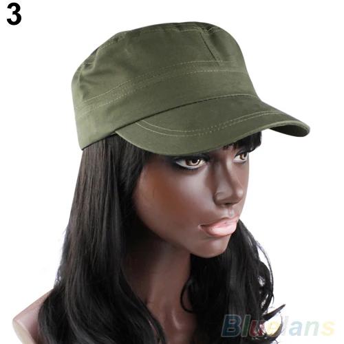 Высокое качество женские мужские модные летние Регулируемые классические армейские простые винтажные шапки-береты 1QCI 4NGN 7EJA 7MN8 - Цвет: Армейский зеленый