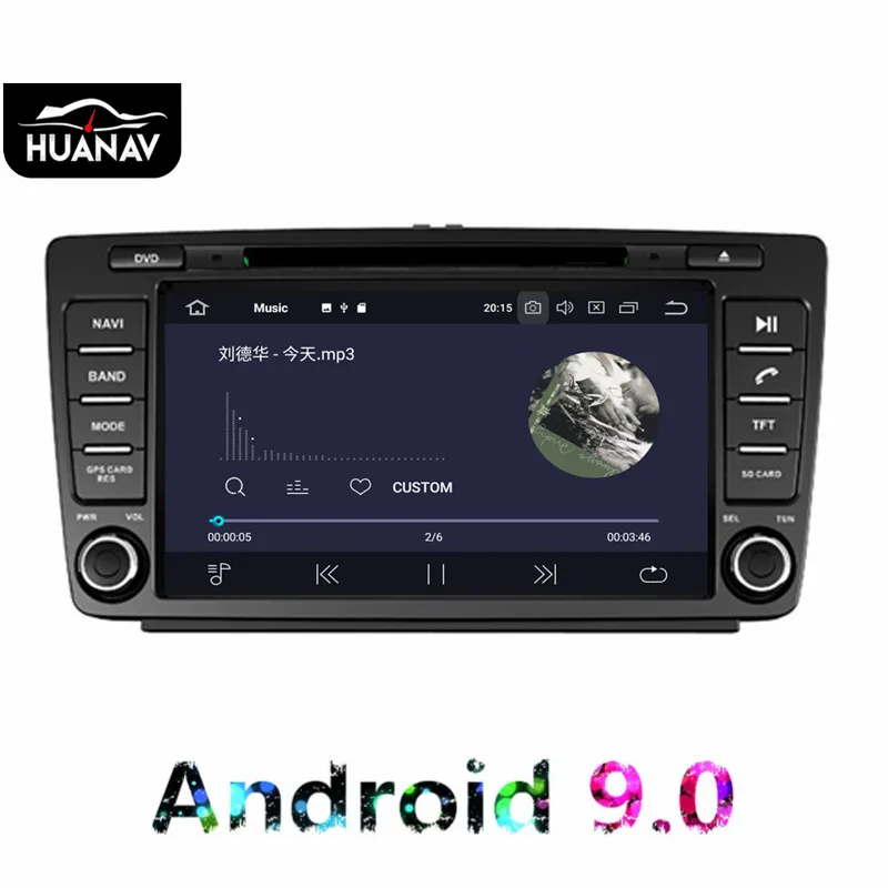 Головное устройство для Skoda Octavia 2008 2015 Android 9 0 GPS навигация DVD плеер стерео