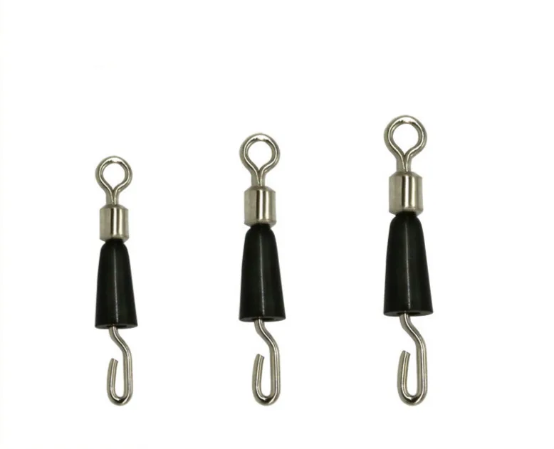 

50 Pcs /lot Fishing Swivels Stainless Steel Fishing Hook Rolling Swivels Line Connector Fishing Accessory Tackle Tools