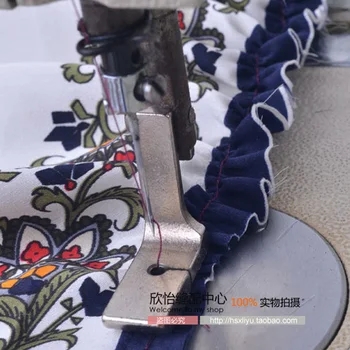 

Sewing machine parts industrial sewing flat car presser wrinkled pleated folds discounts presser foot steel P50