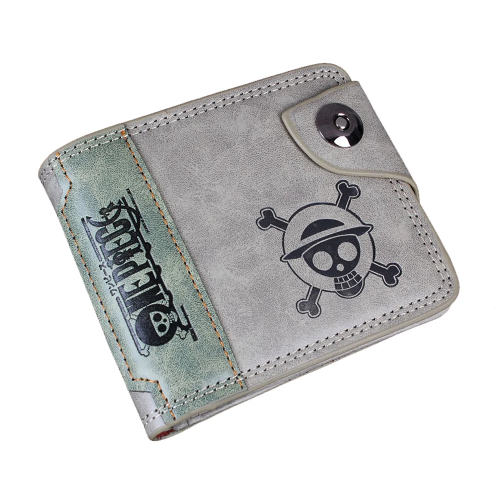 

E-Mell Detective Conan Case Closed One Piece HITMAN REBORN Unisex Green Two folded Purse Wallets