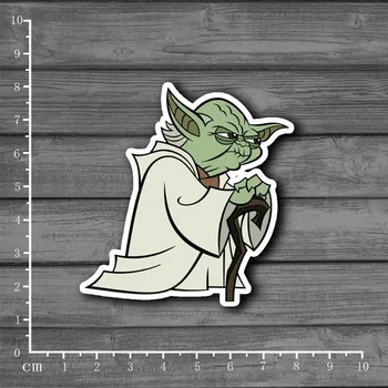 

Star Wars Yoda Stationery Graffiti Sticker Decor For Ablum Scrapbookin Laptop Notebook Sticker New School Supplies[Single]