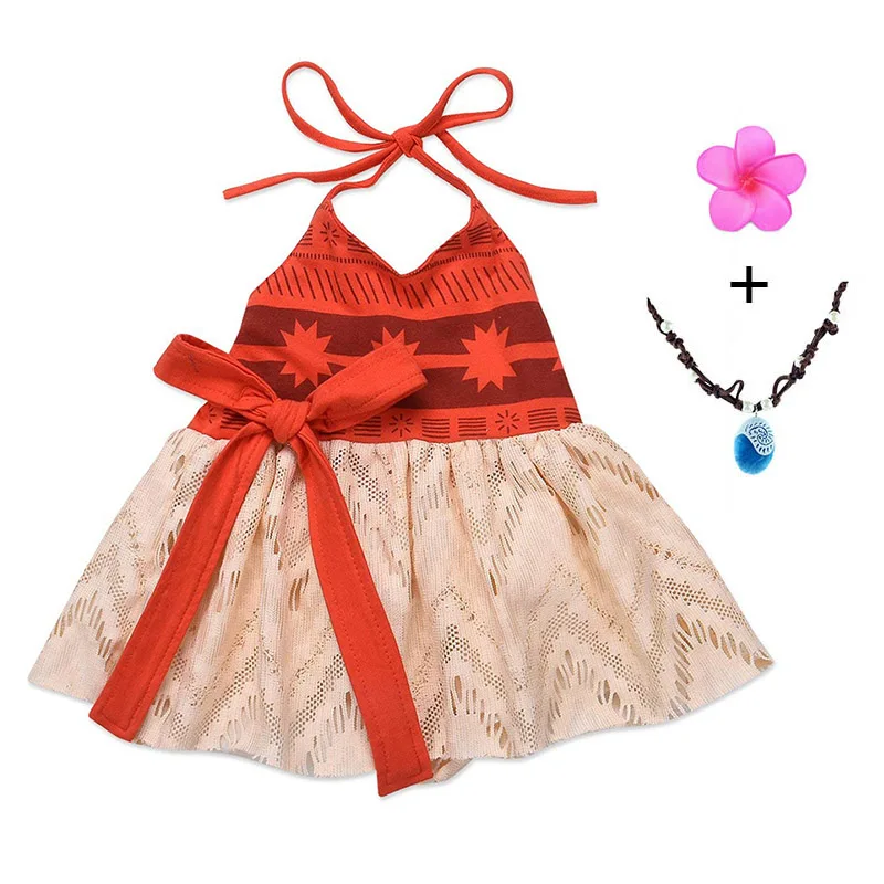 Baby Girls Moana Summer Dress Kids Tutu Bow Beach Sundress Toddldr Children Strap Backless Cartoon Princess Cute Cosplay Costume Dresses Aliexpress