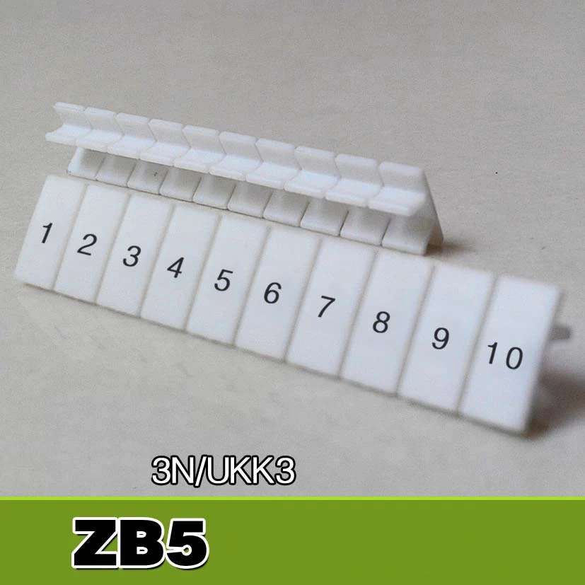 Uk3N Morsettiere Din Rail Maker Strisce Con Numeri Stampati Zb5