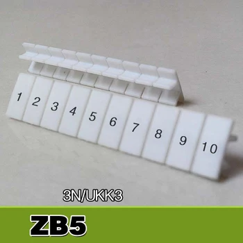 

UK3N Din Rail Terminal Blocks Maker Strips with Numbers Printed ZB5