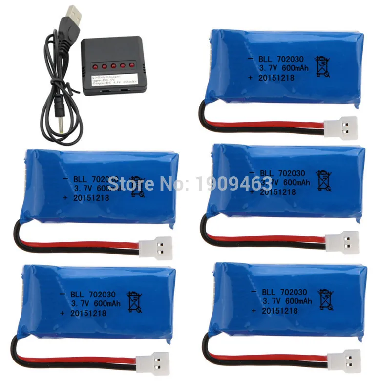 SYMA X9 axis aircraft remote control airplane parts 3.7V 600mAh lithium battery charging 5 5 and 1 Charger Kit SYMA X9 axis aircraft remote control airplane parts 3.7V 600mAh lithium battery charging 5 5 and 1 Charger Kit