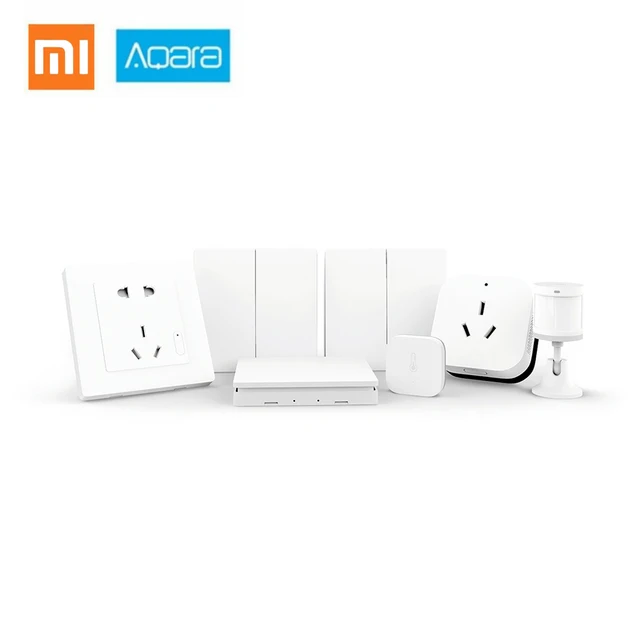 Xiaomi Aqara умный дом набор мебели для спальни Кондиционер Температура Влажность средства ухода за кожей сенсорный настенный переключатель/разъем беспроводные коммутаторы