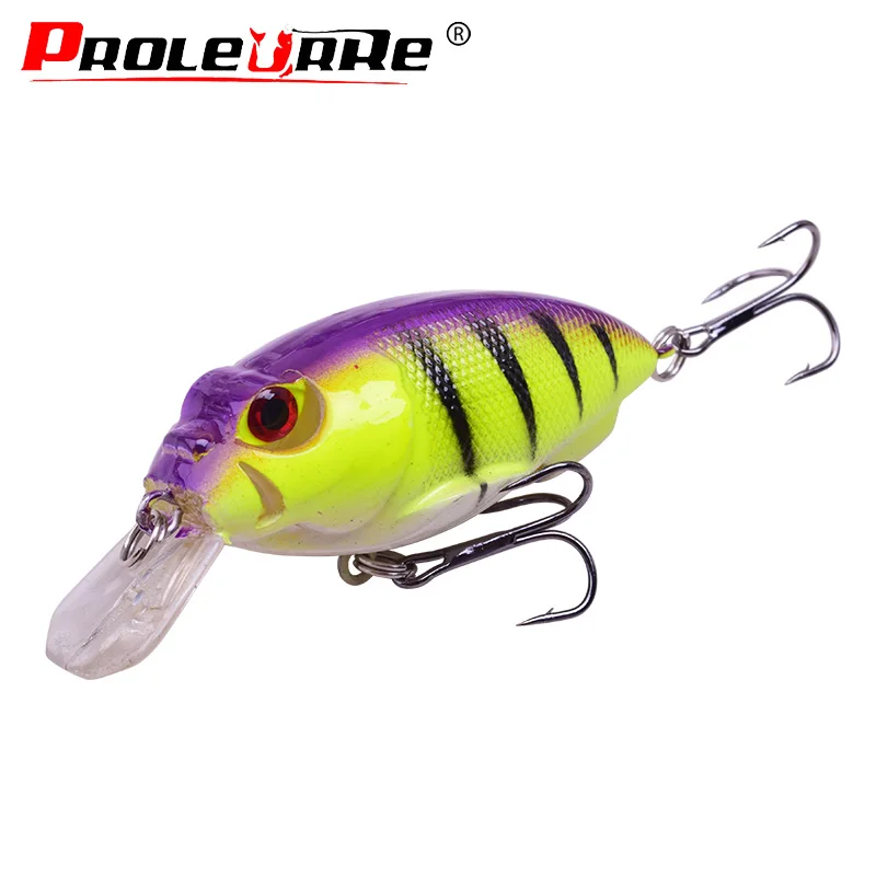 

1Pcs 70mm 10g Crankbait Fishing Lure Artificial Hard Crank Bait Bass Fishing Wobblers Japan Topwater Minnow Fish Lures PR-321