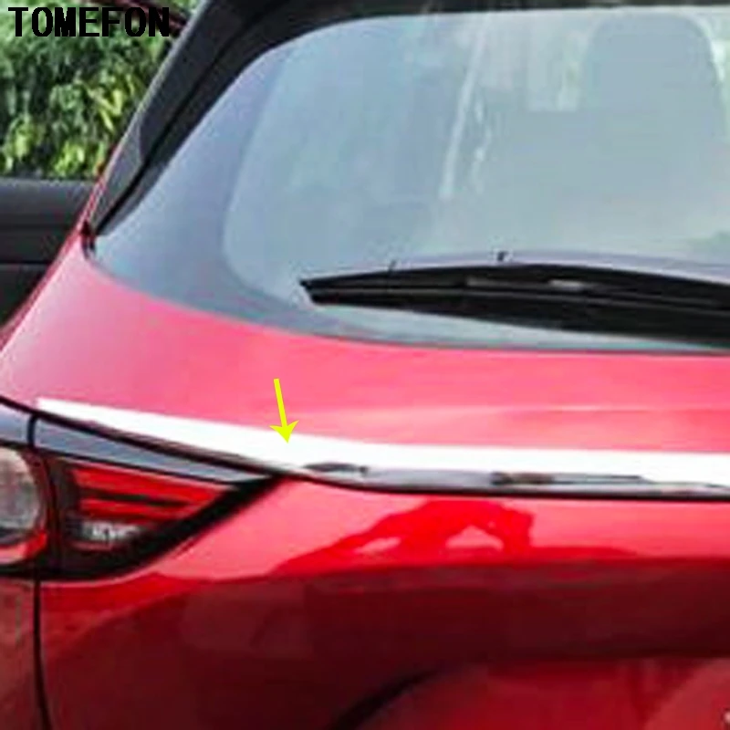 TOMEFON для Mazda CX 5 CX5 2017 2018 ABS Хромированная Задняя Крышка багажника Накладка рамка