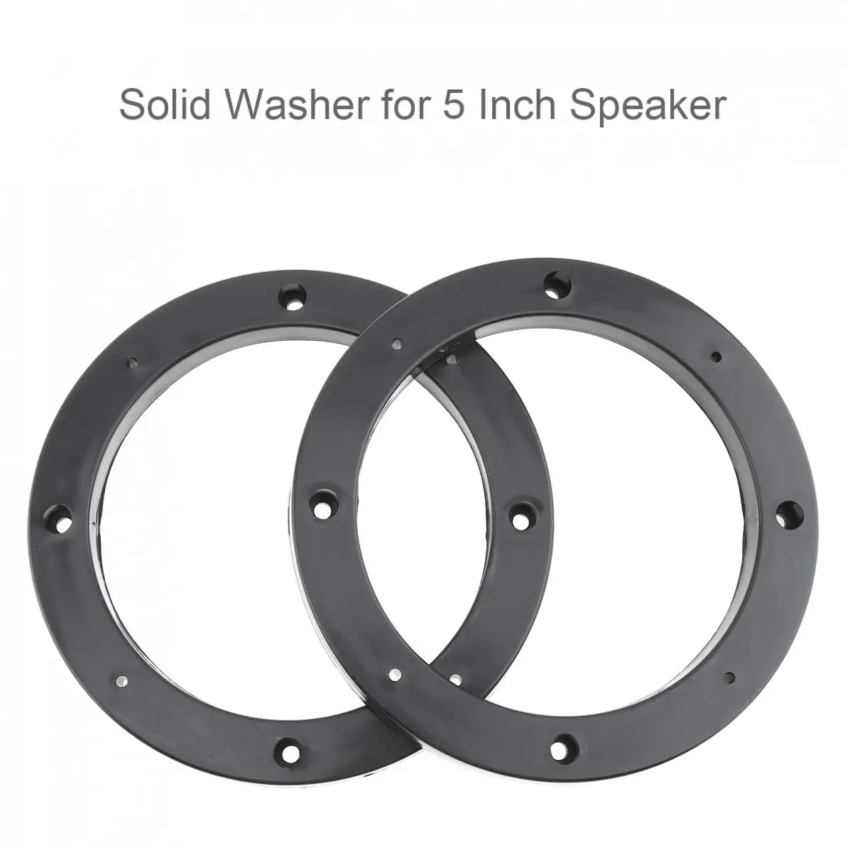 

2 Pcs 5 Inch Car Speaker Gasket Waterproof Quakeproof Plastic Solid Washer Adapters Brackets Auto Speaker Mounts Plates