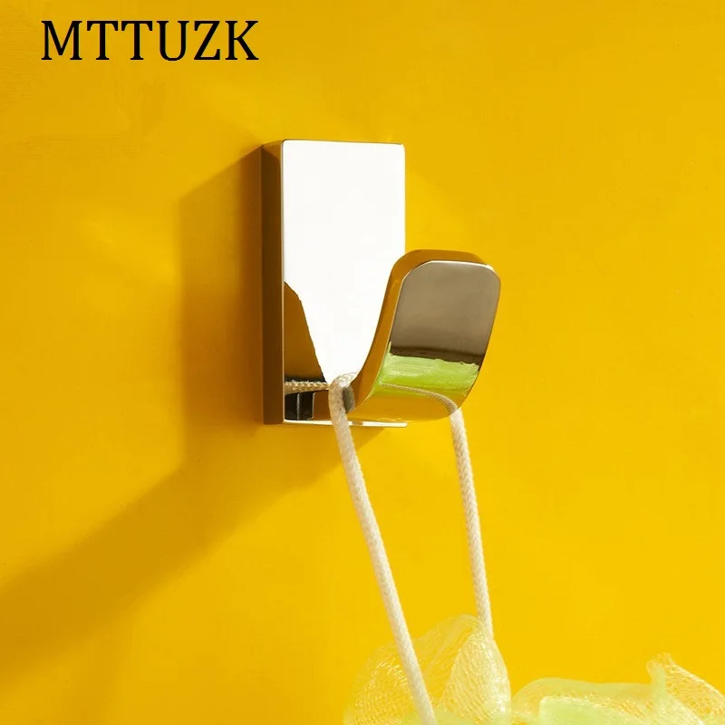 MTTUZK хромированные латунные крючки для одежды кухонные одиночные гостиной