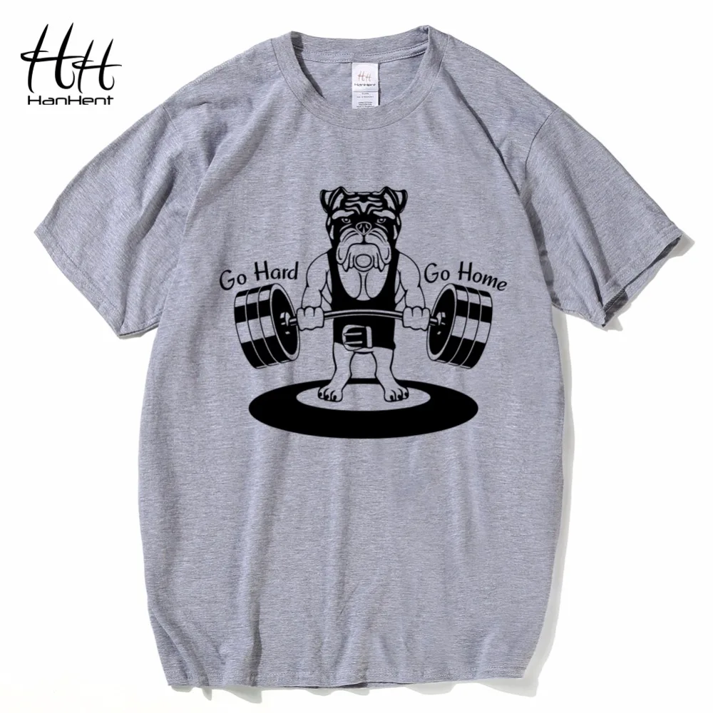 HanHent Weightlifting Dog T shirts Mens Funny 2018 Fitness ...