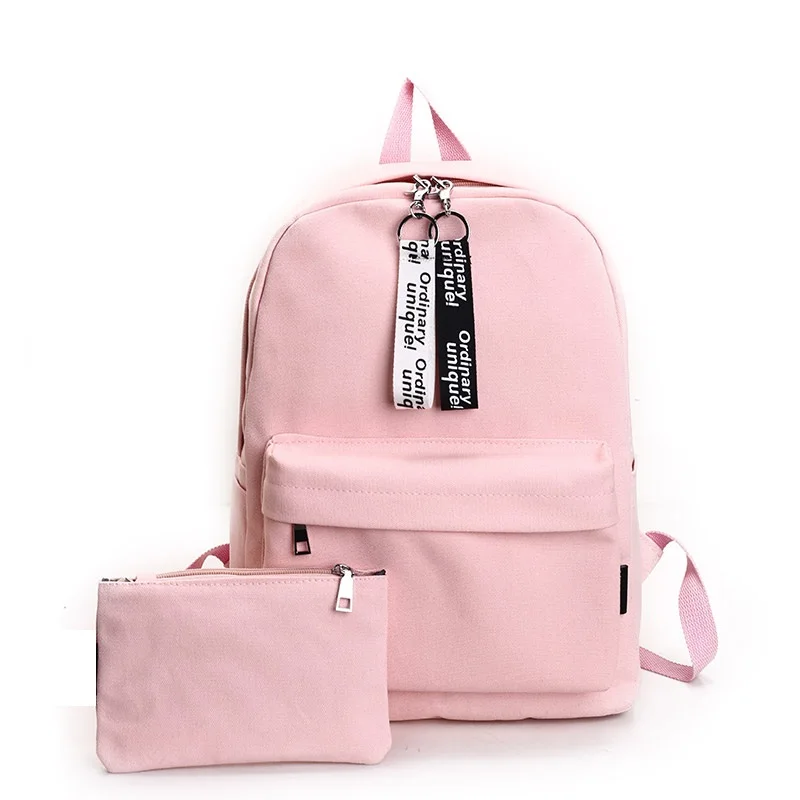 2017 New Cool Stylish Korean Women Canvas Backpack Casual Girl Backpack
