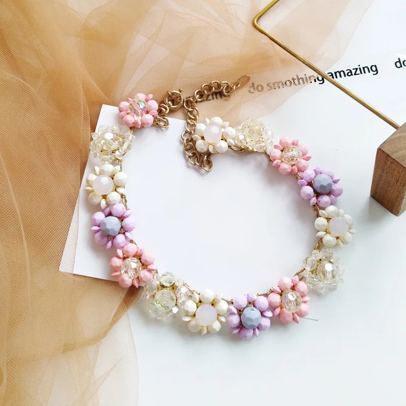 

Women's Necklace Trend Beautiful Metal Texture Personality Flower Shape Necklace Everyday Dress Temperament Lady Clavicle Chain