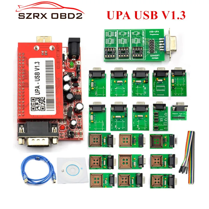 

Lowest Price upa usb programmer v1.3 Ecu Programmers with full Adaptors auto UPA USB Programmer upa usb programmer