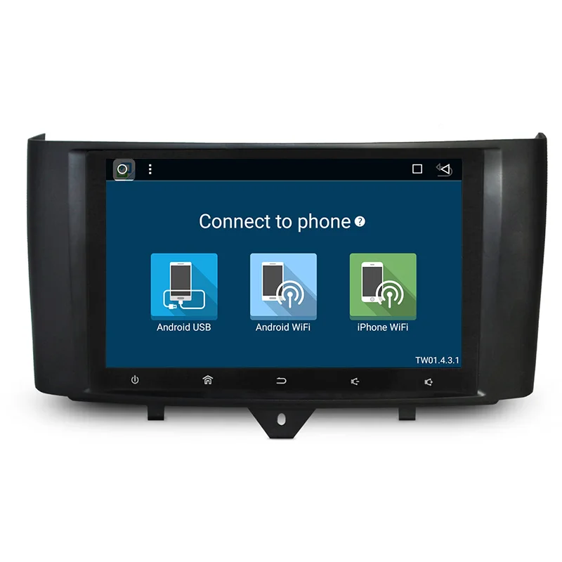 Best Aoluoya IPS RAM 2GB+32GB Android 7.1 CAR DVD GPS Player For Mercedes Benz Smart 2010 2011 2012 2013 2014 2015 Radio multimedia 4