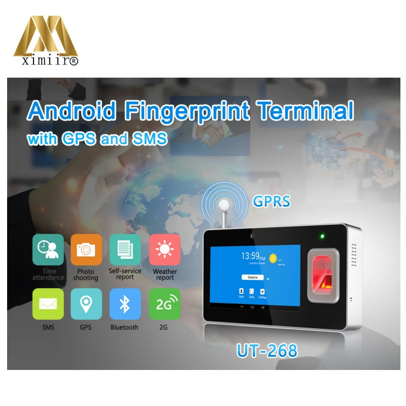 

New Arrival Biometric TCP/IP UT-268 SMS function time clock fingerprint time attendance fingerprint time recognition machine