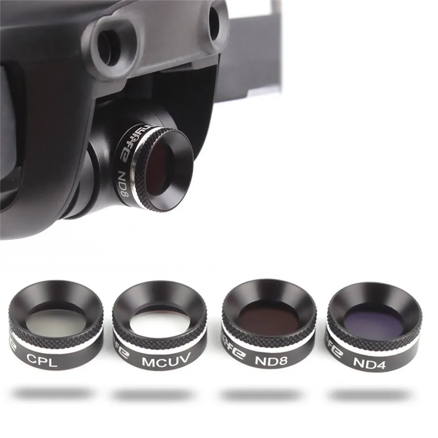 4 Pack MCUV CPL ND4 ND8 Filters Camera Lens Filter Aluminum Alloy with
