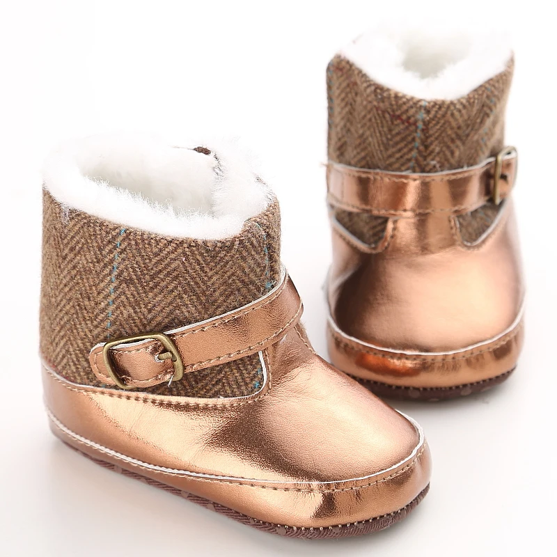 infant gold boots