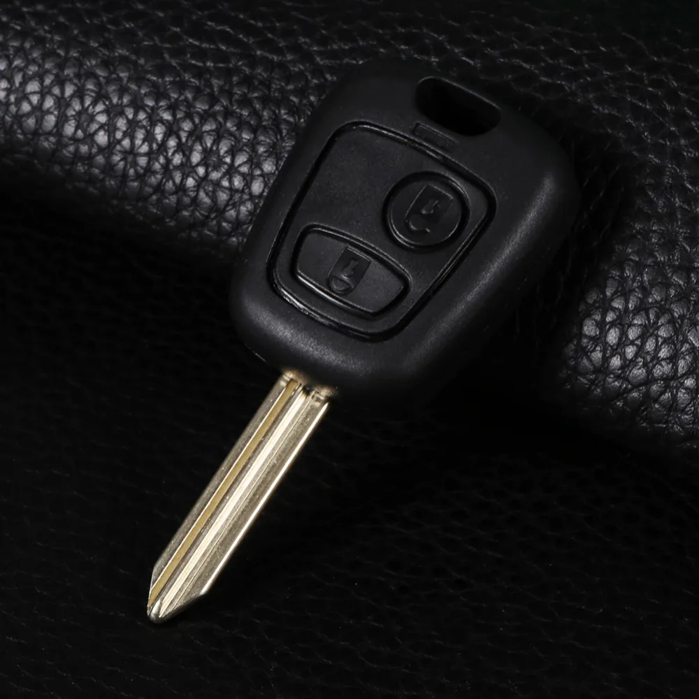 Автомобиль-Стайлинг дистанционного 2 кнопки необработанный ключ для автомобиля оболочки пустой смарт-ключ чехол для CITROEN SAXO XSARA PICASSO Berlingo