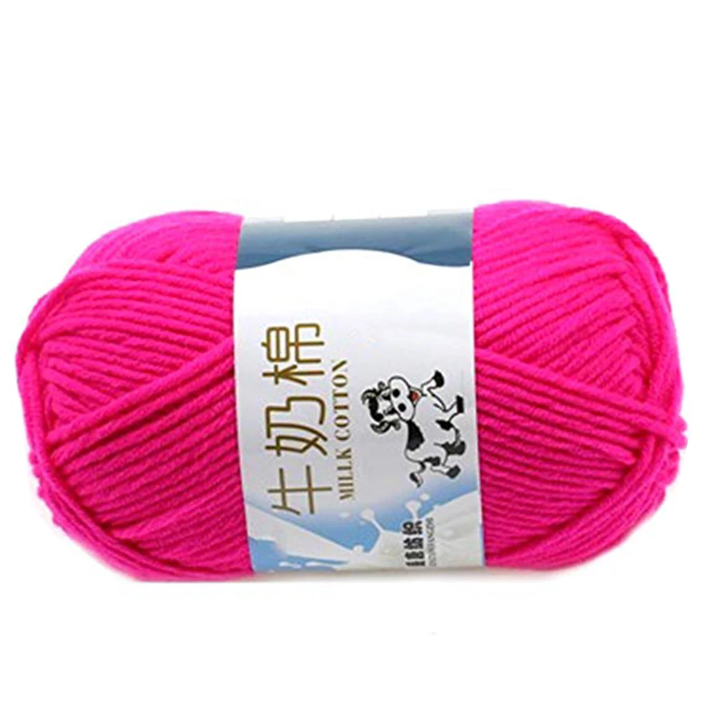27 цветов, теплый детский свитер «сделай сам» из молочного хлопка, пряжа для вязания, детское вязаное одеяло ручной вязки, пряжа для вязания крючком - Цвет: 7
